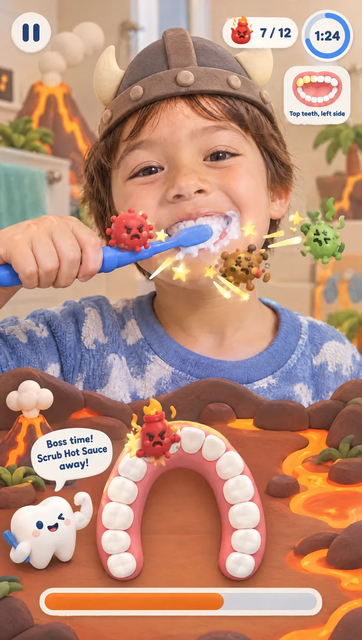 A boss germ on Volcano Isle